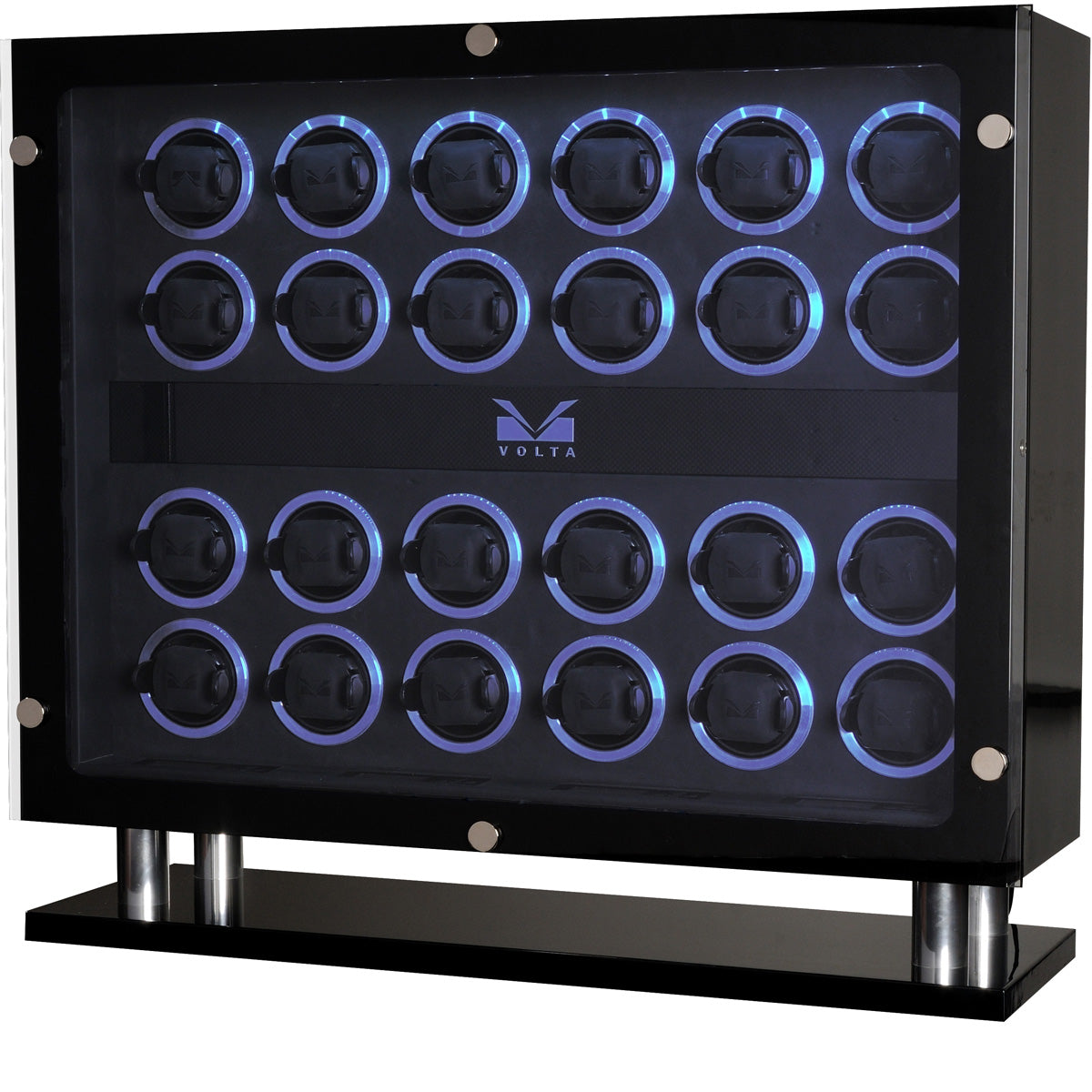 Volta Signature Series - 24 Watch Winder Carbon Fiber Finish