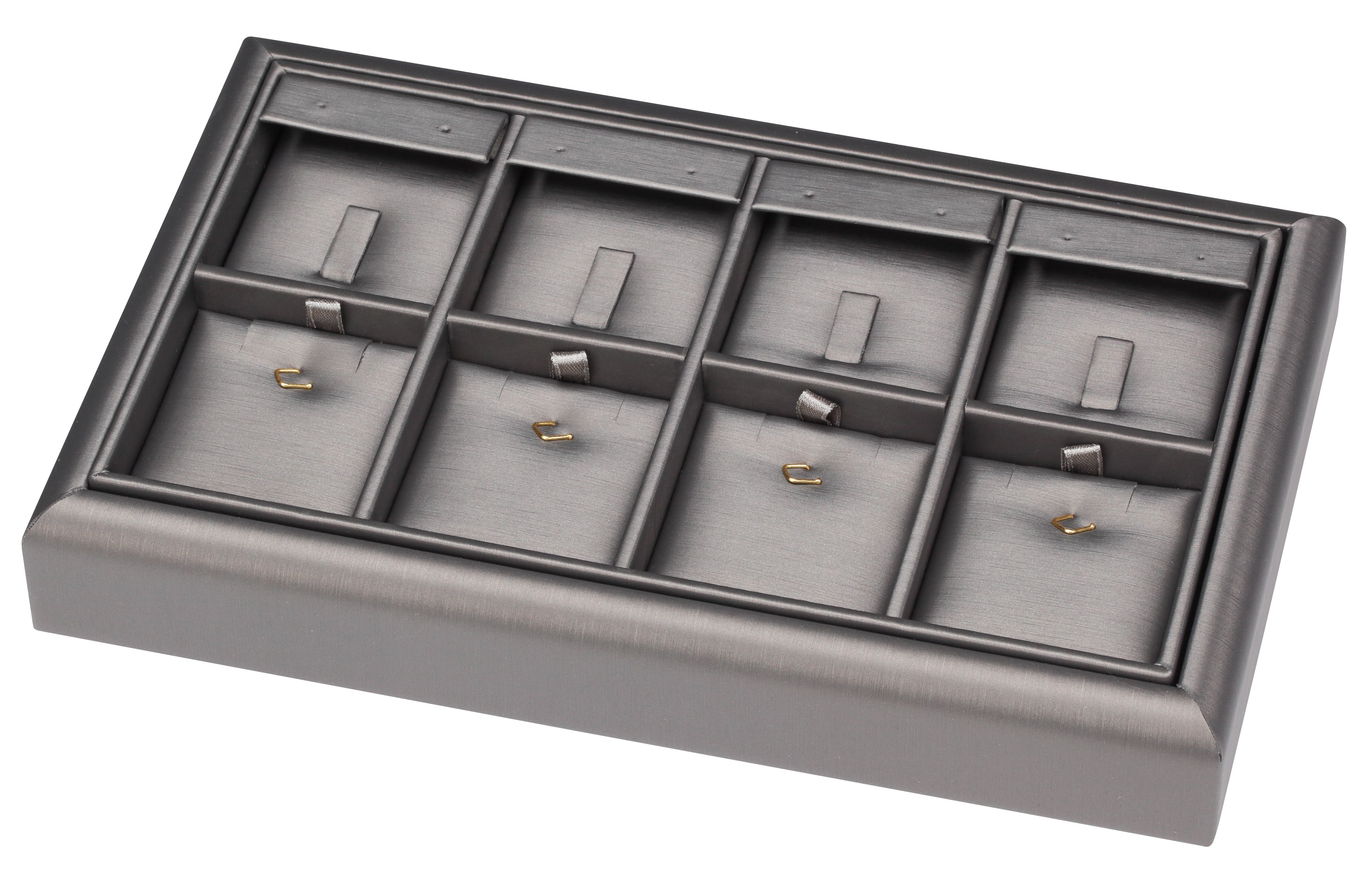 8-Compartment Stackable Combination  Trays, 9" L x 5.5" W