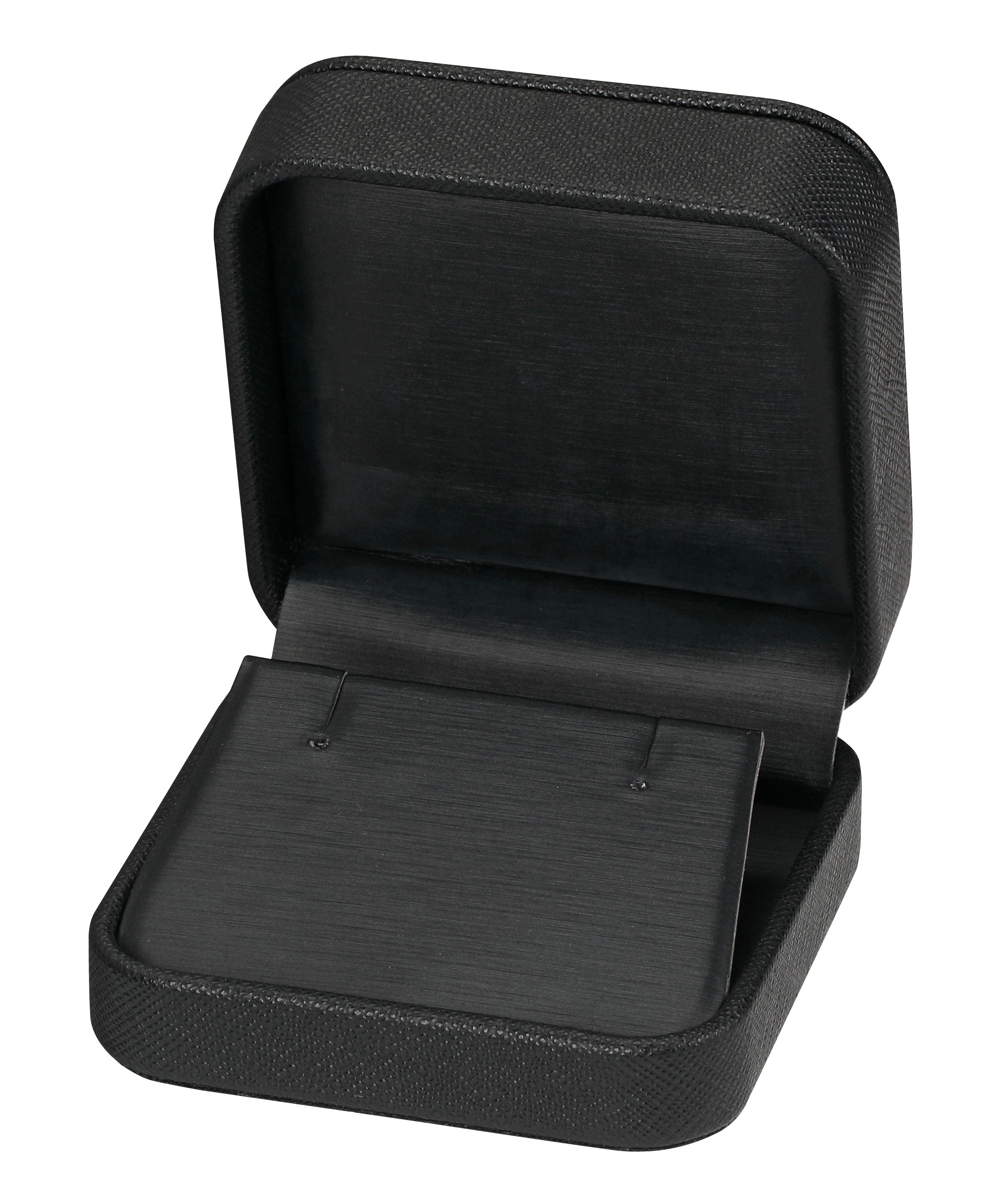 Pendant / Earring Box in Brushed Carbon Black