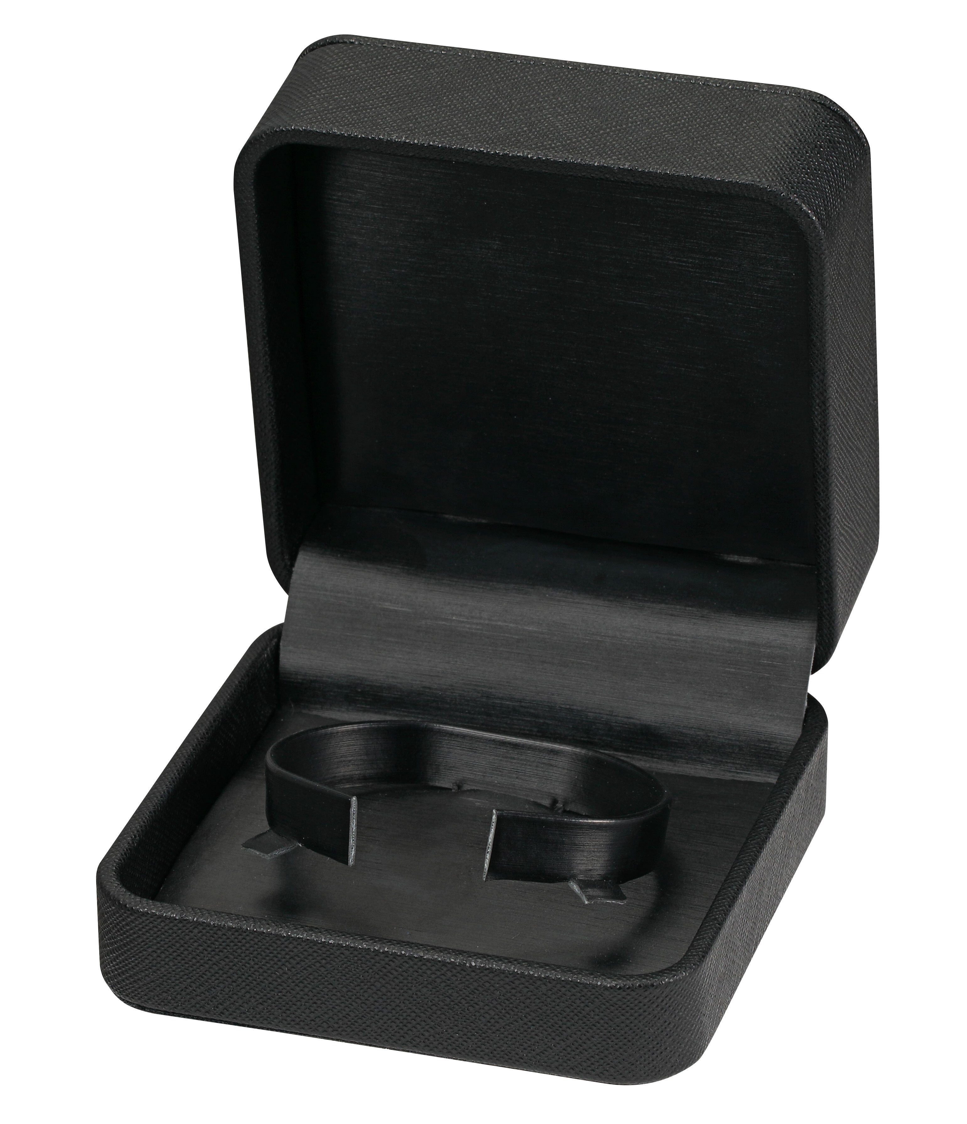 Bangle / Watch Box in Brushed Carbon Black