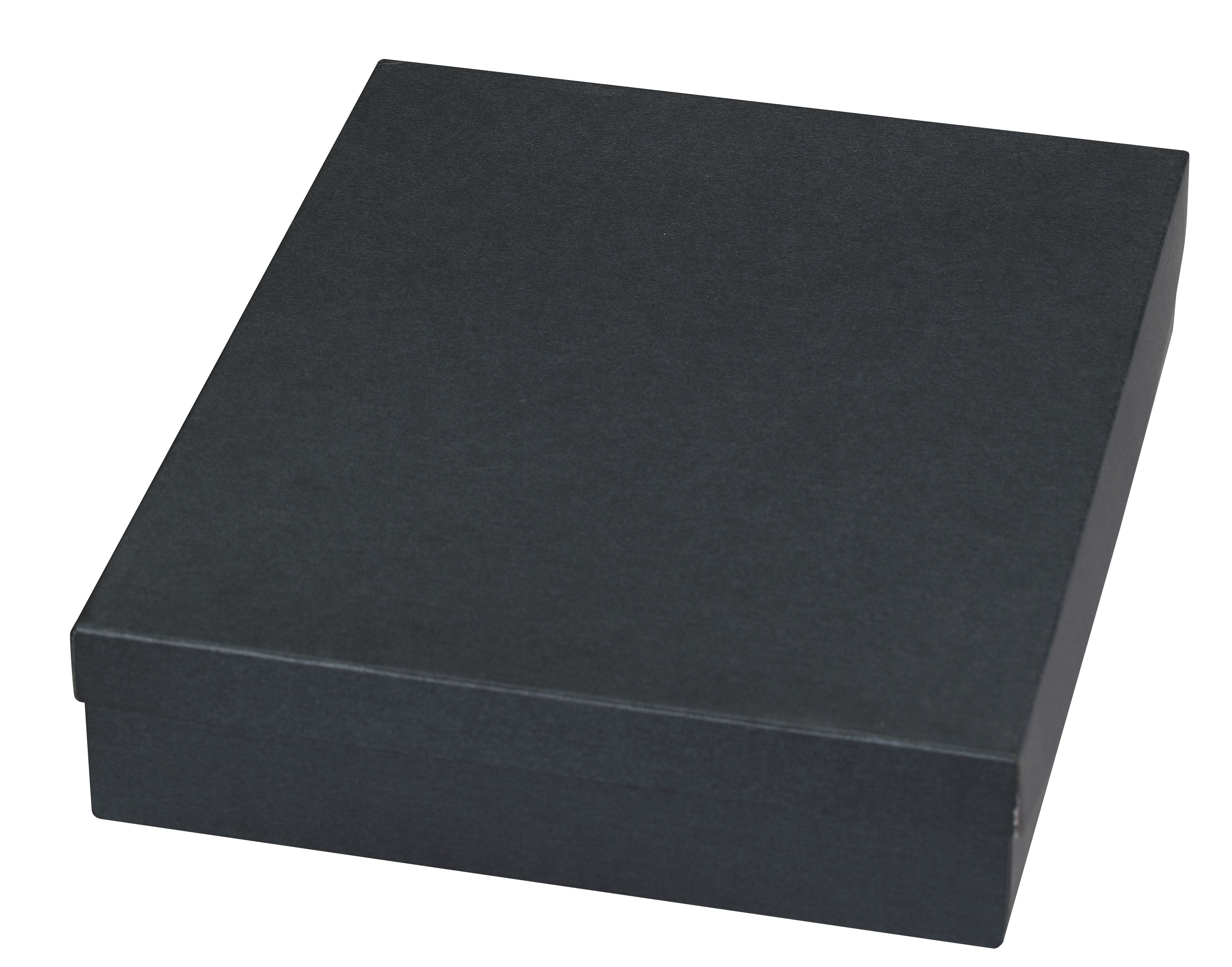 Large Necklace Box in Brushed Carbon Black