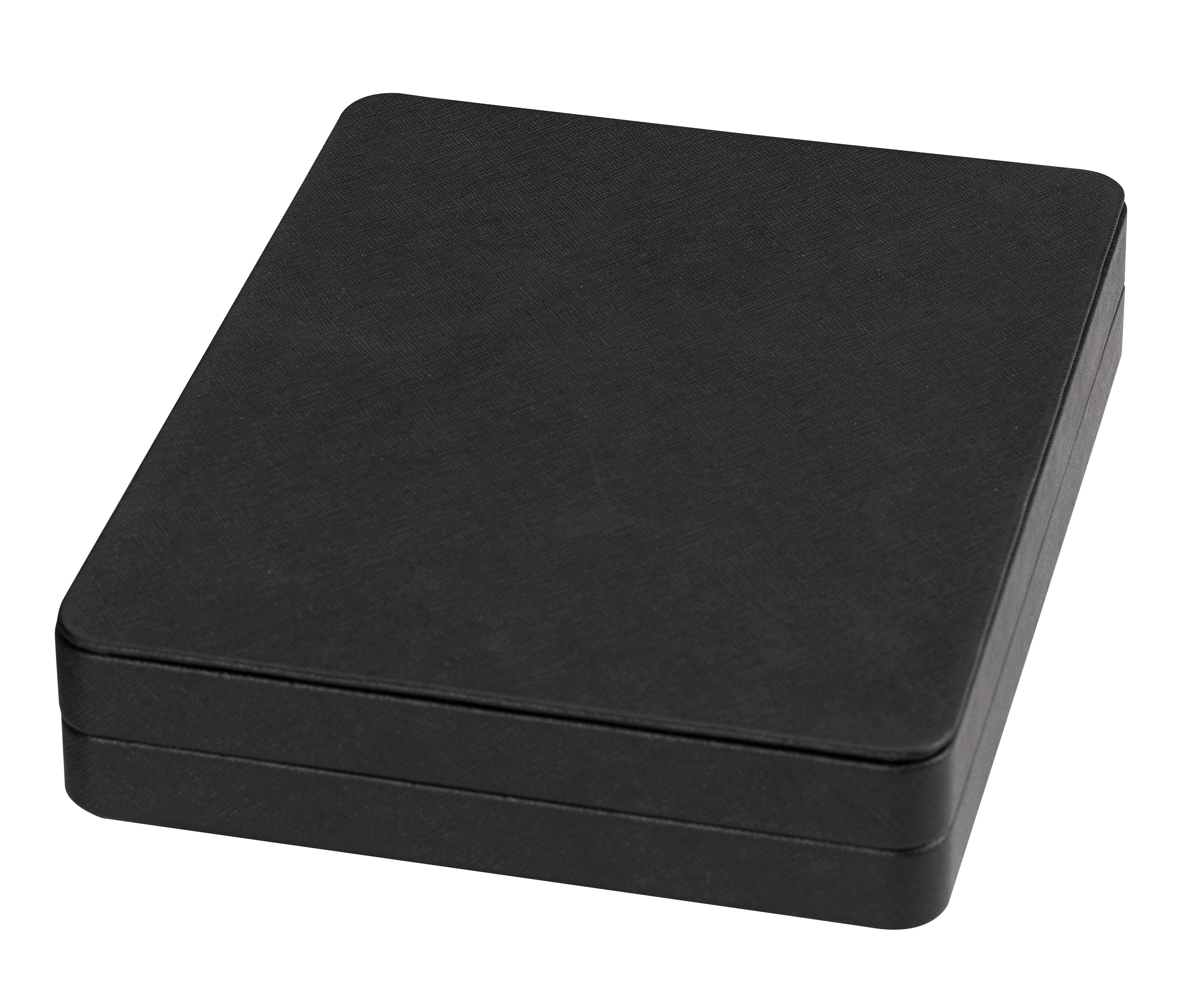 Large Necklace Box in Brushed Carbon Black