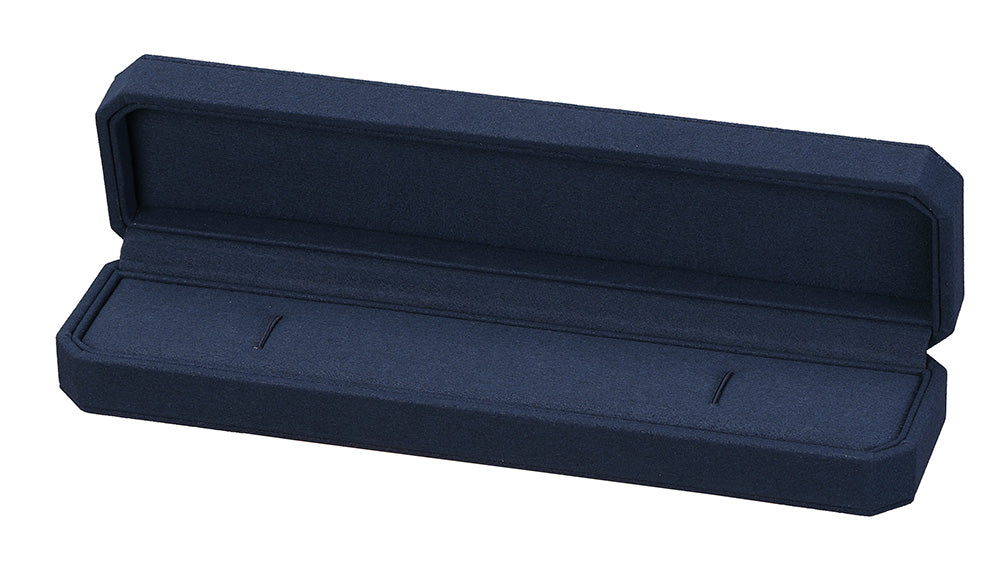 "Opulent" Bracelet Box in Navy Blue Microsuede