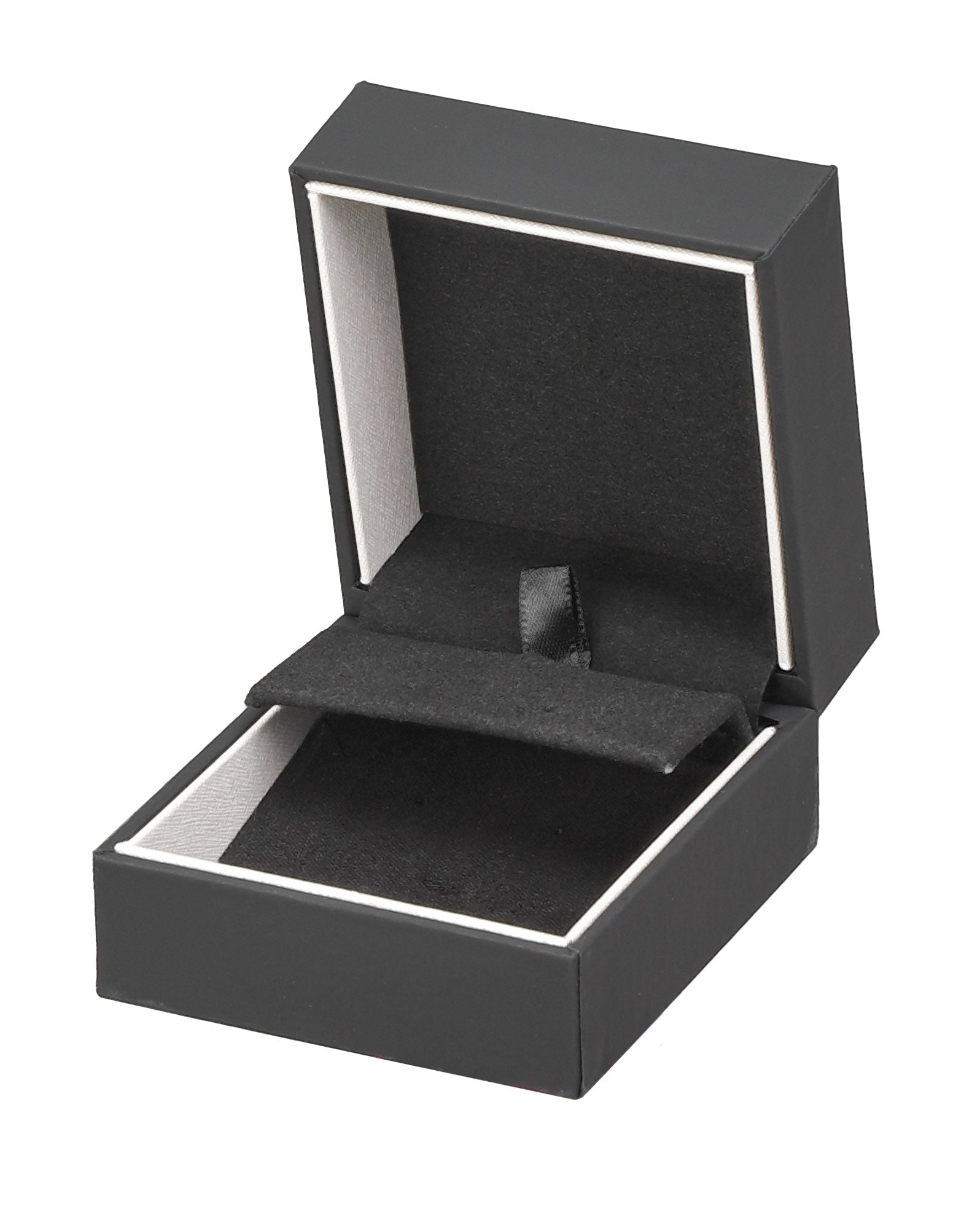 "Stealth" Earring and Pendant Box in Matte Black