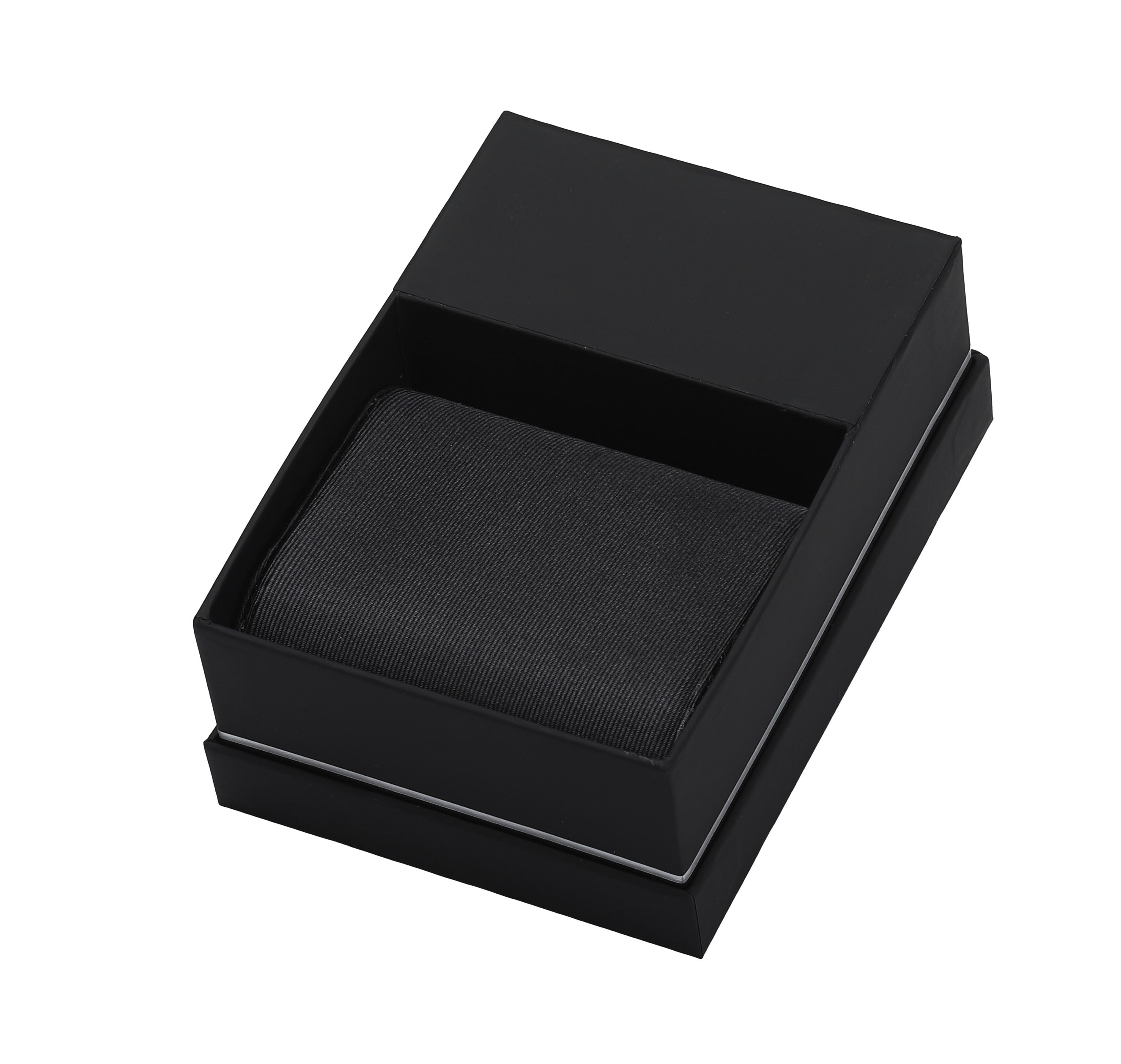 Matte Black Watch Box with Removable Lid