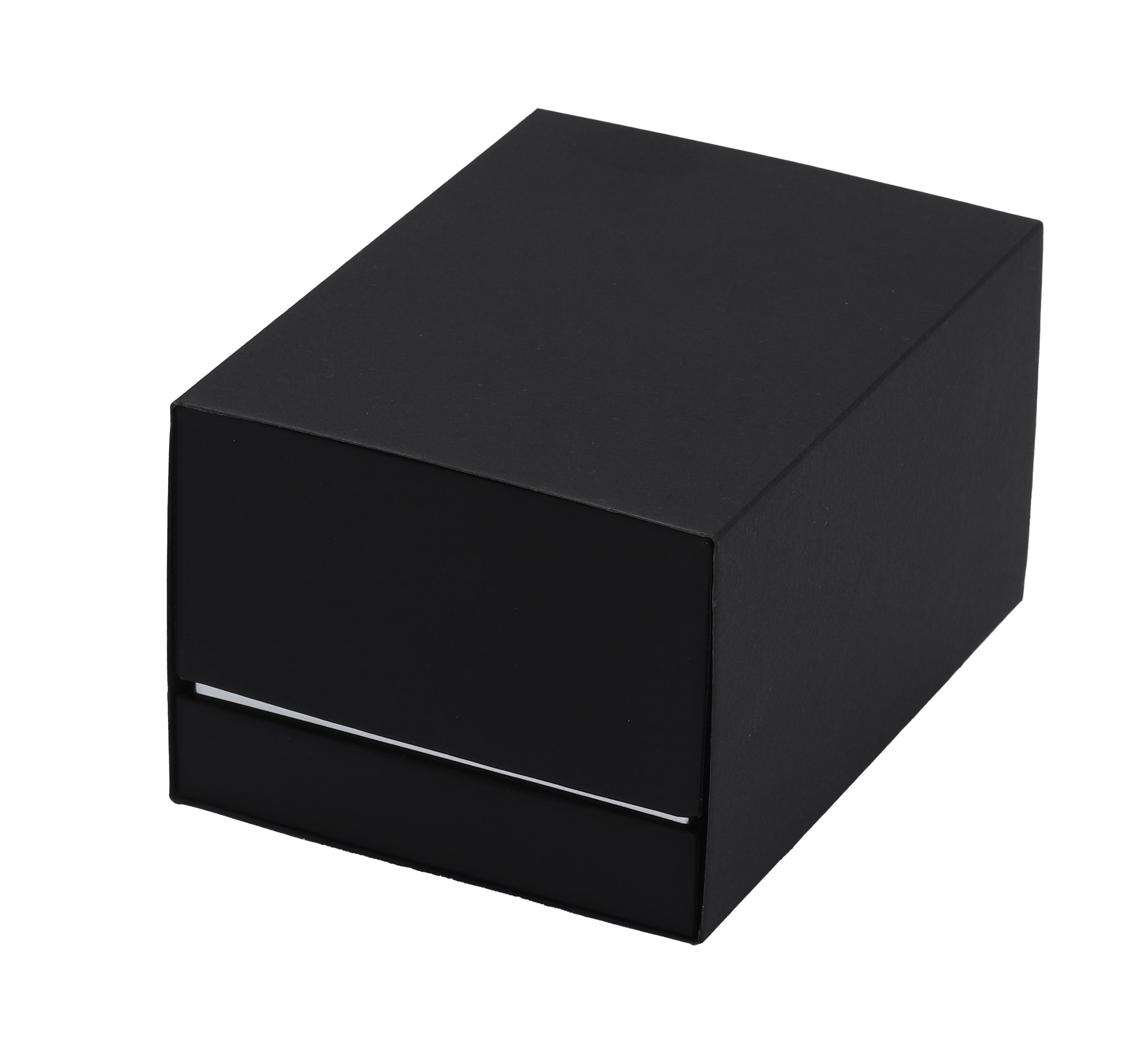 Matte Black Watch Box with Removable Lid