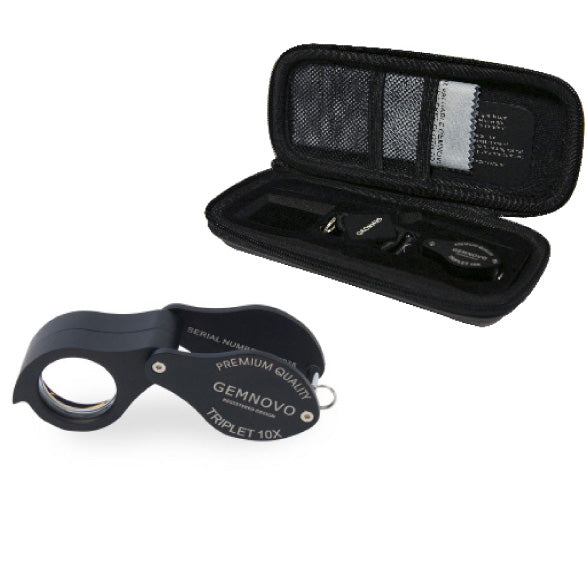 GEMNOVO Triplet 10X -  Premium Quality Diamond Loupe 