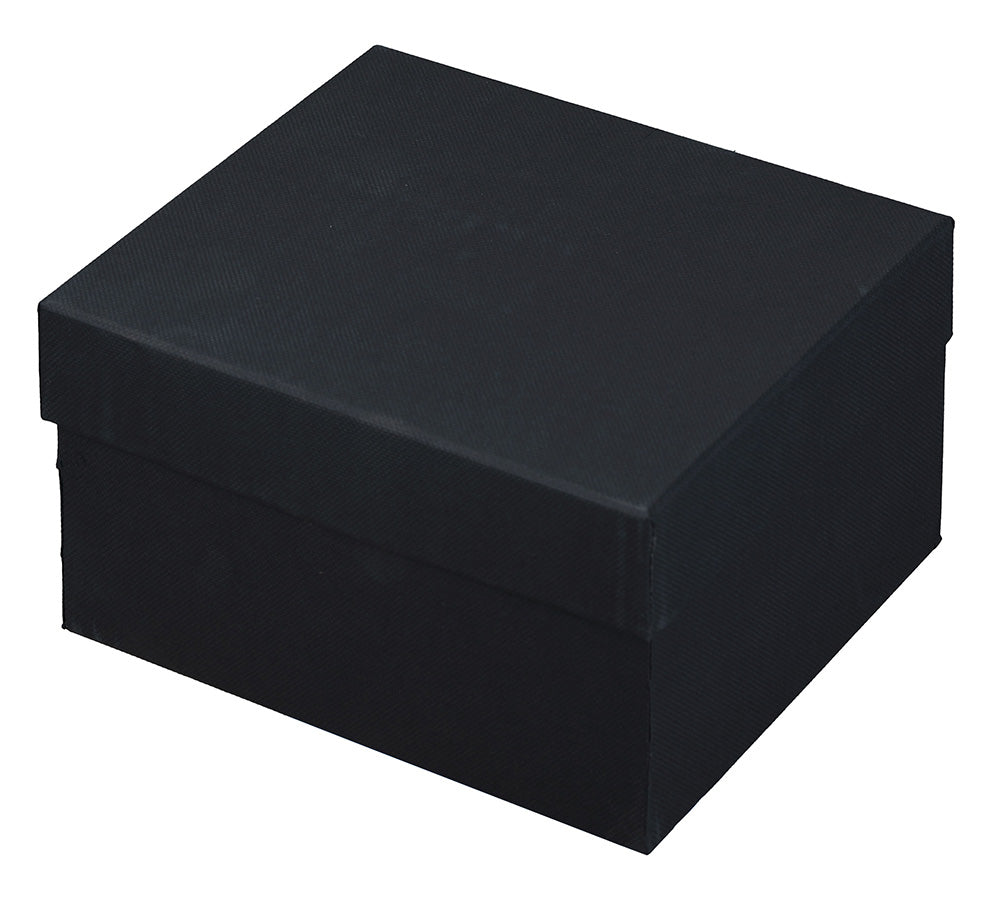 "Moderna" Pillow Box in Matte Black & Charcoal Gray