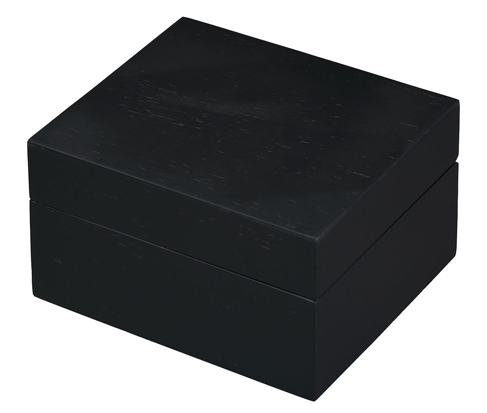 "Moderna" Pillow Box in Matte Black & Charcoal Gray