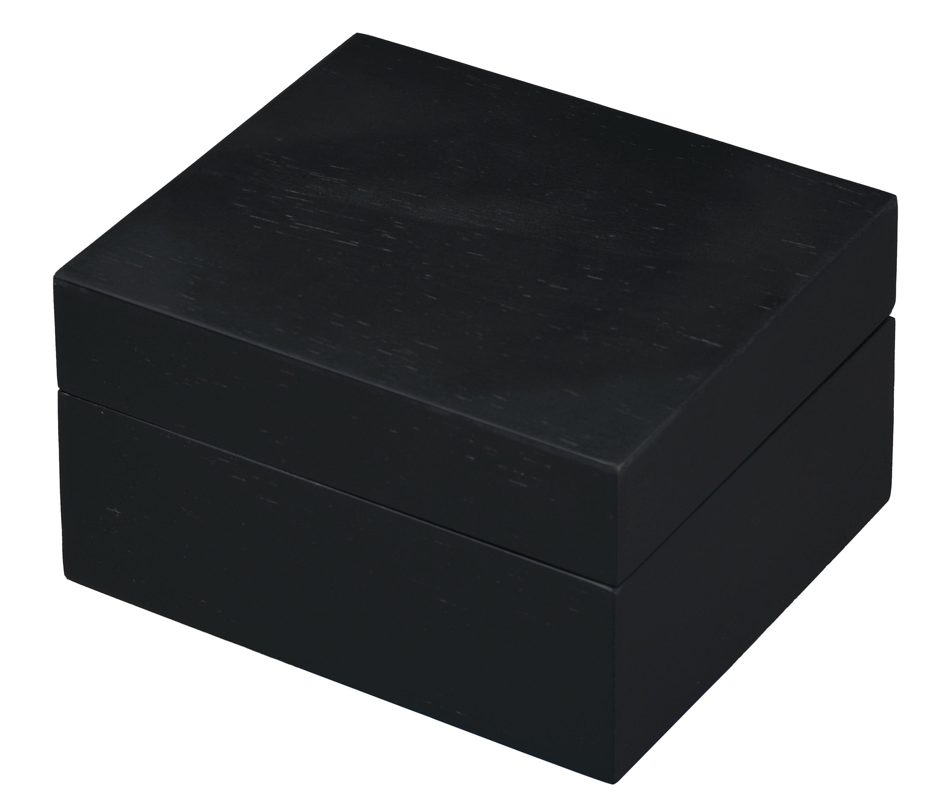 "Moderna" Pillow Box in Matte Black &amp; Charcoal Gray