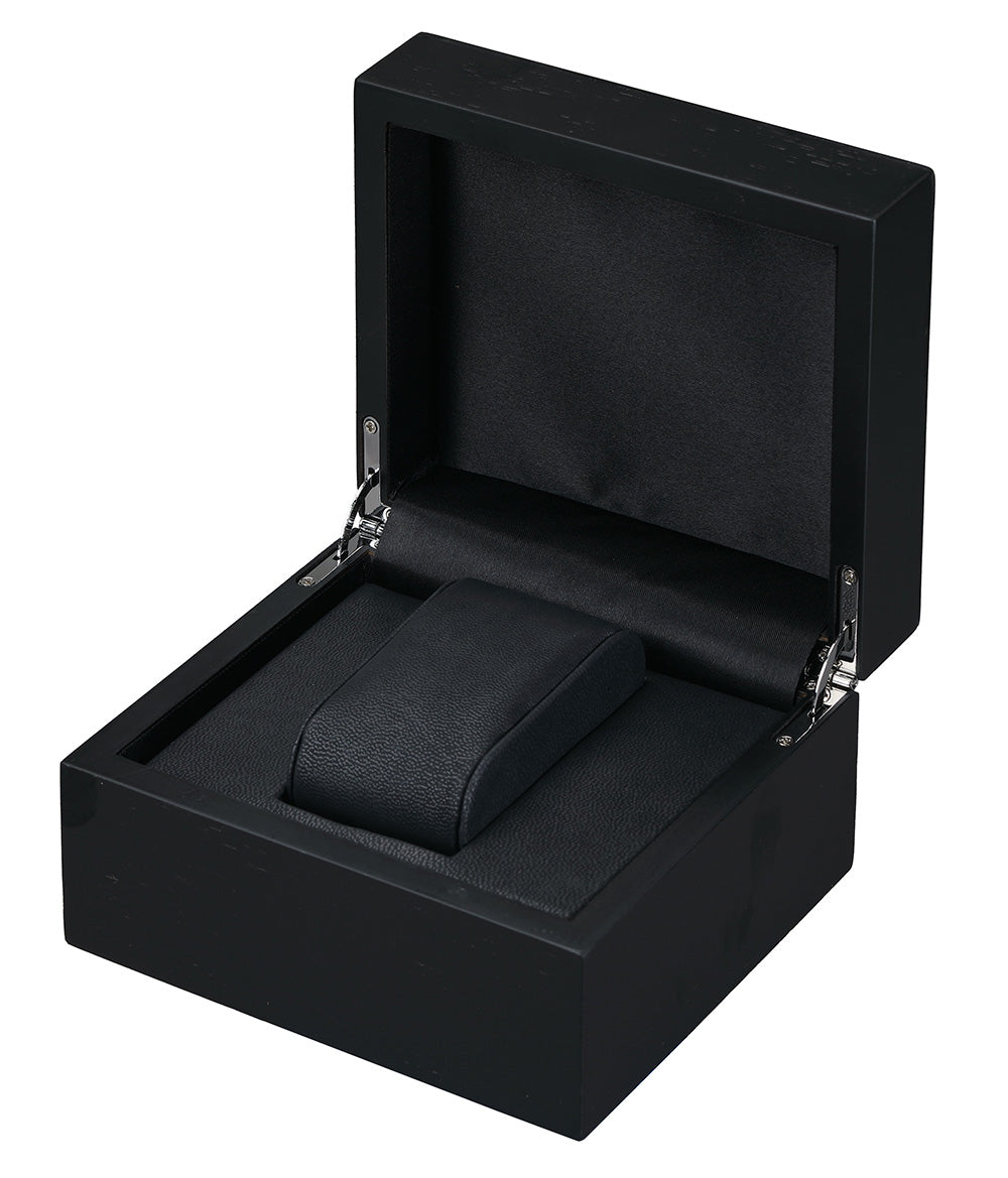 "Moderna" Pillow Box in Matte Black & Charcoal Gray