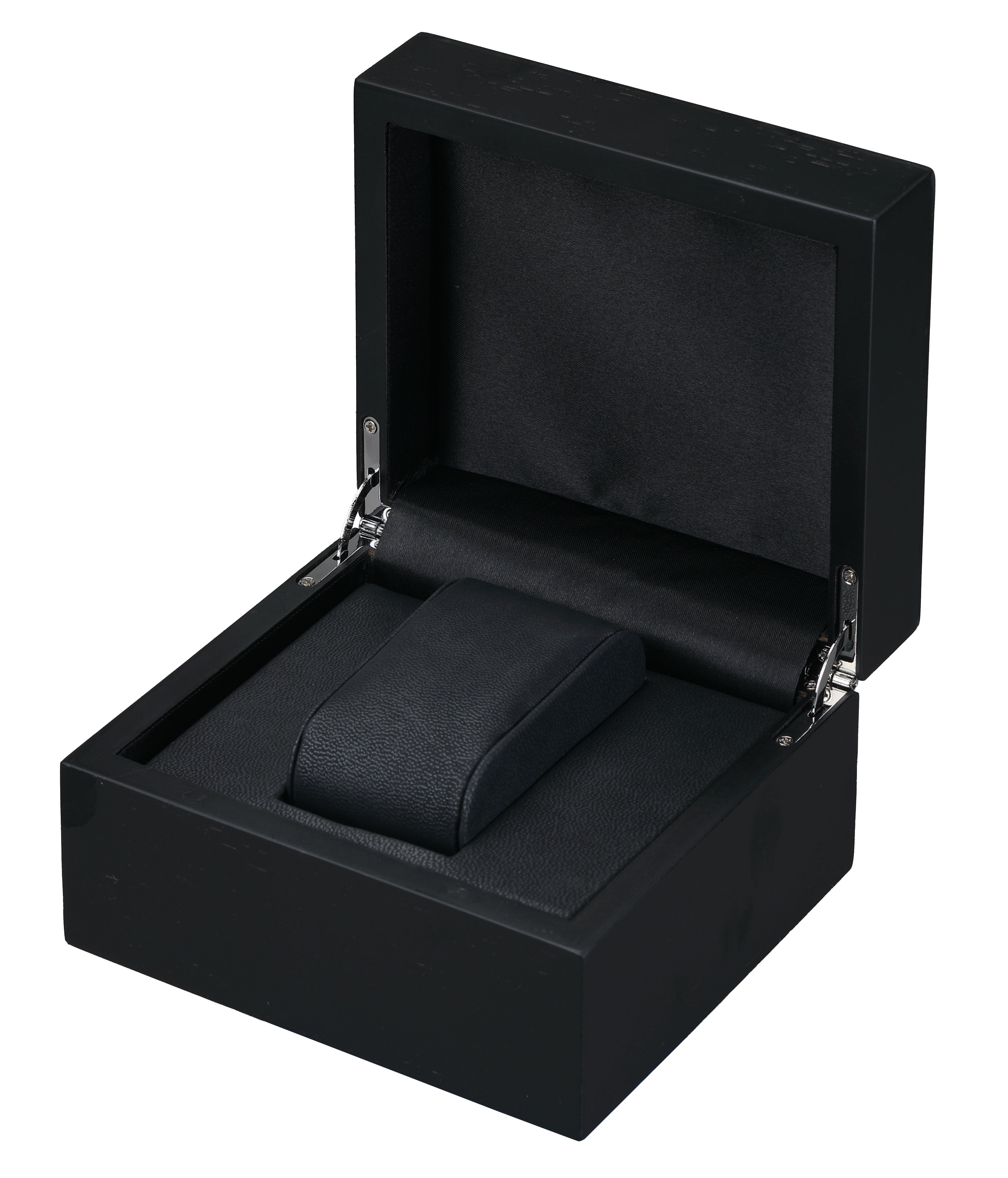 "Moderna" Pillow Box in Matte Black &amp; Charcoal Gray