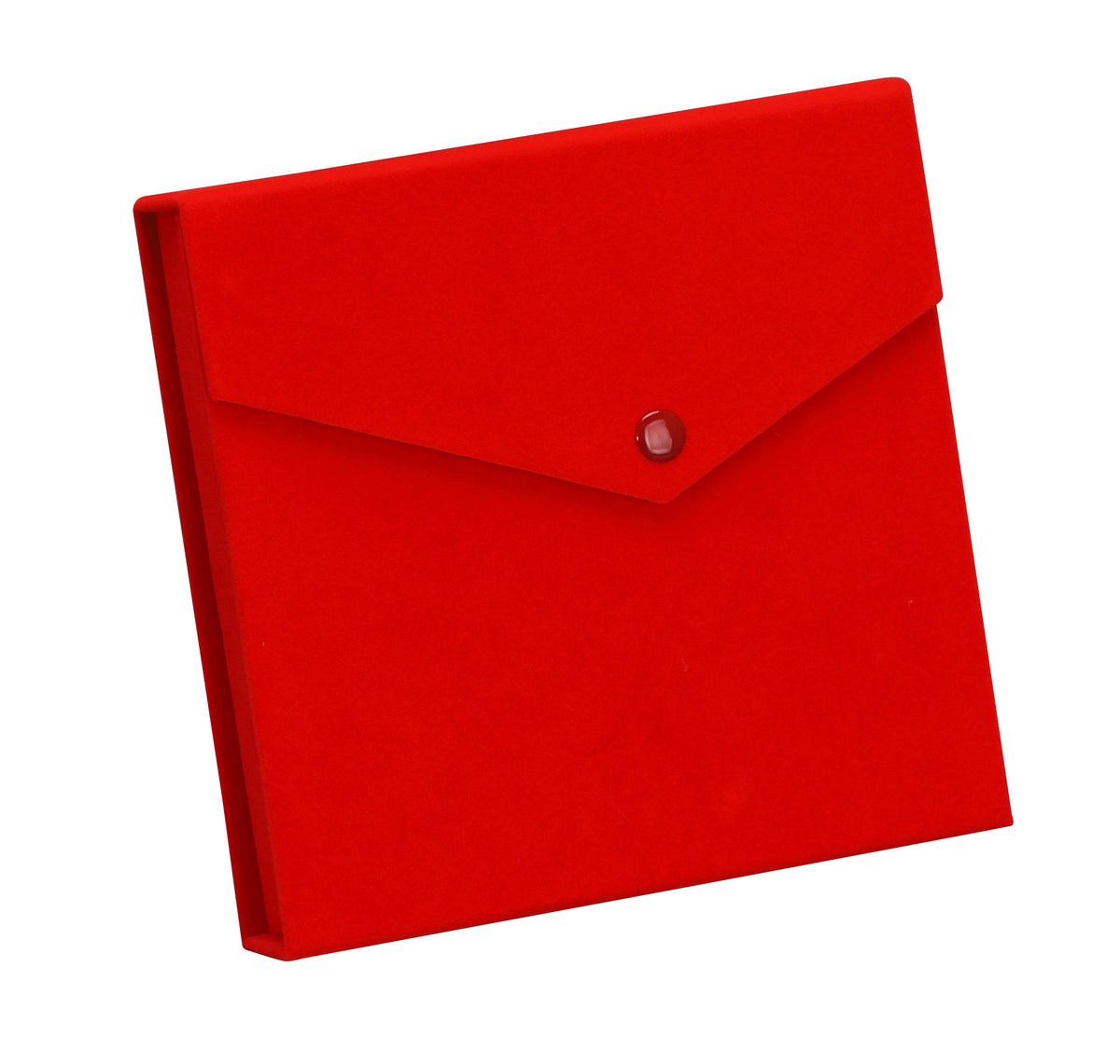 Red Velvet Jewelry Set Box, 8X8X2"