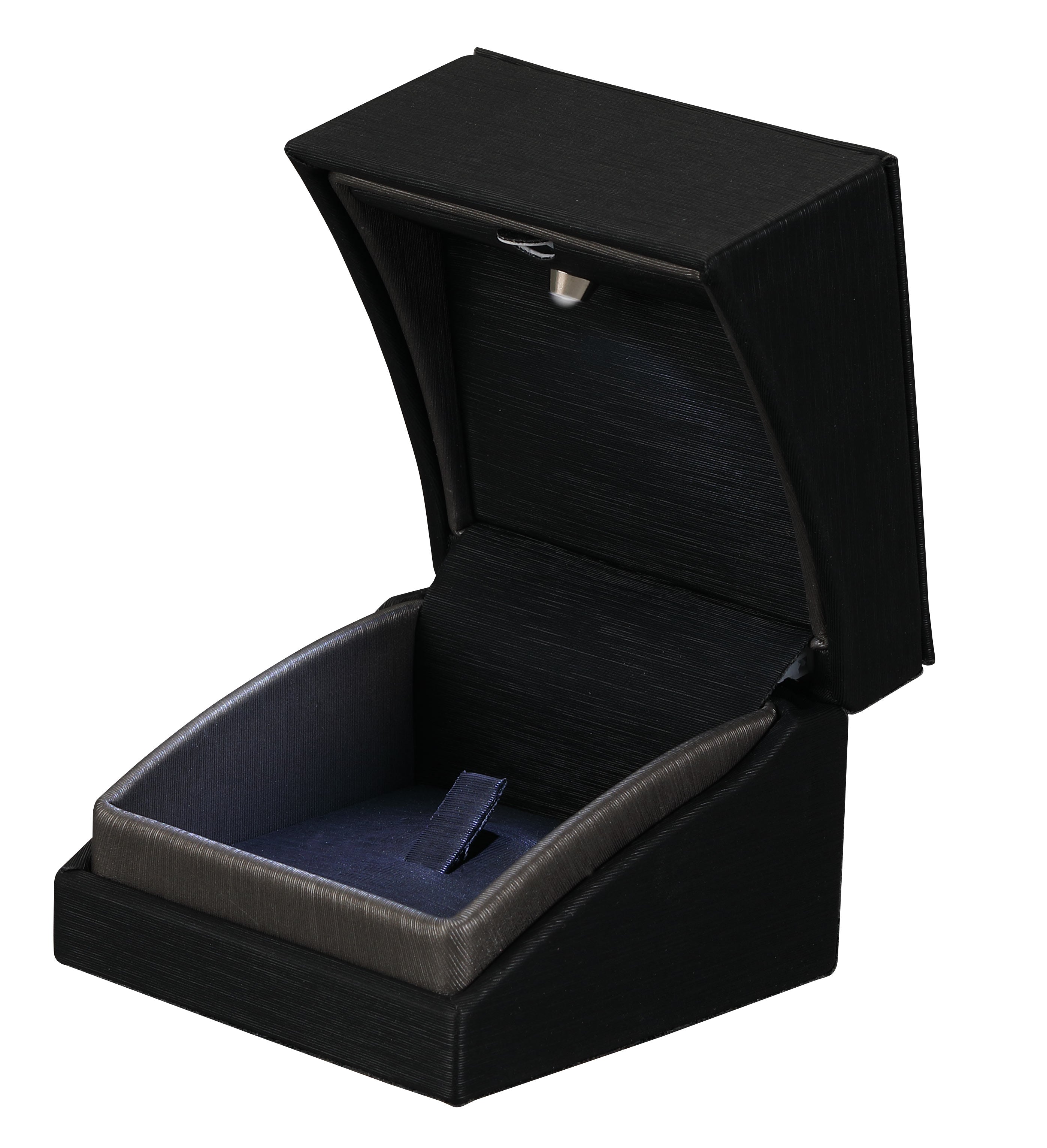 "Lumina Luxe" Ring Clip Box in Brushed Black/Palladium