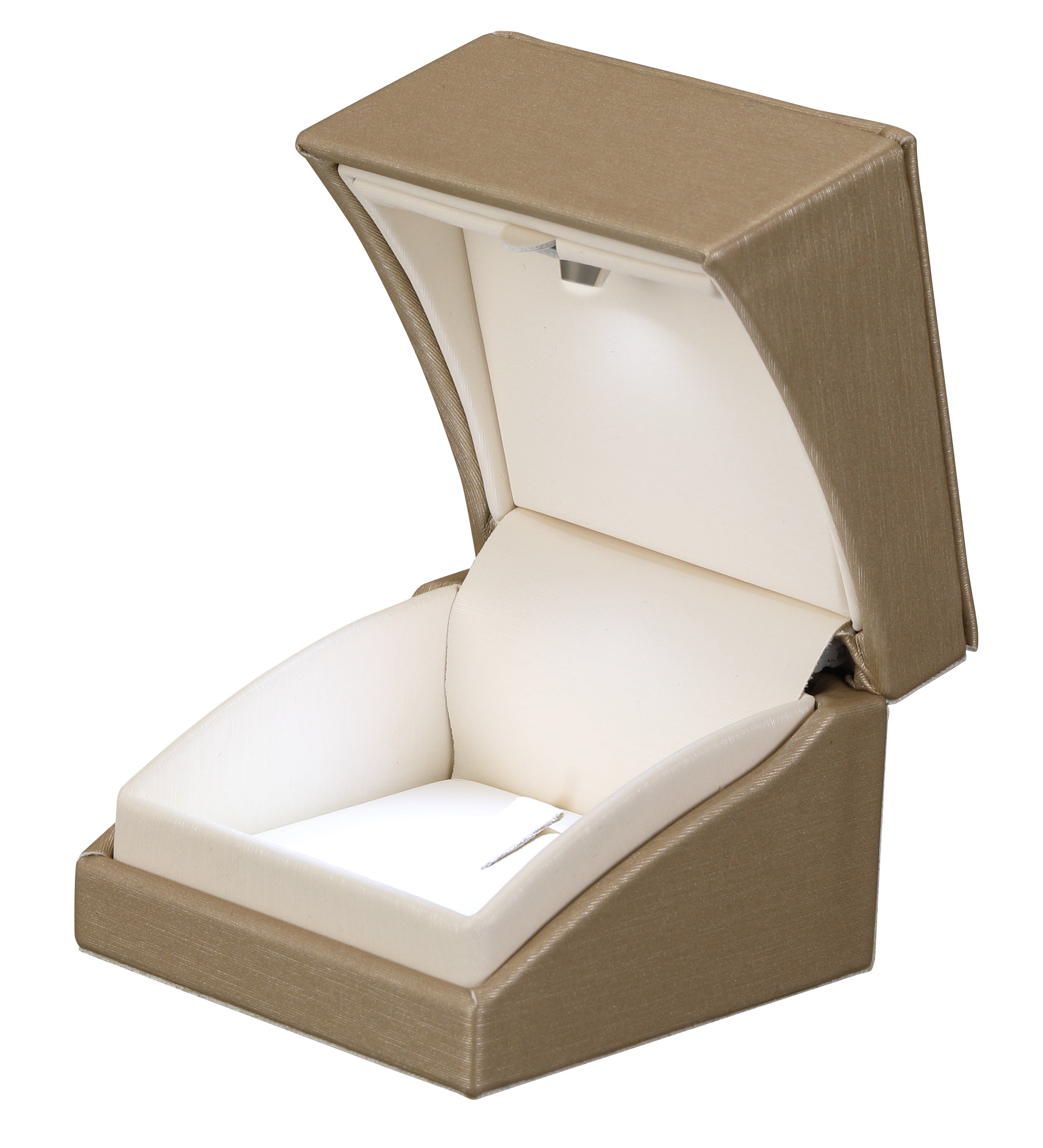 "Lumina Luxe" Ring Clip Box in Brushed Paradiso/Cream