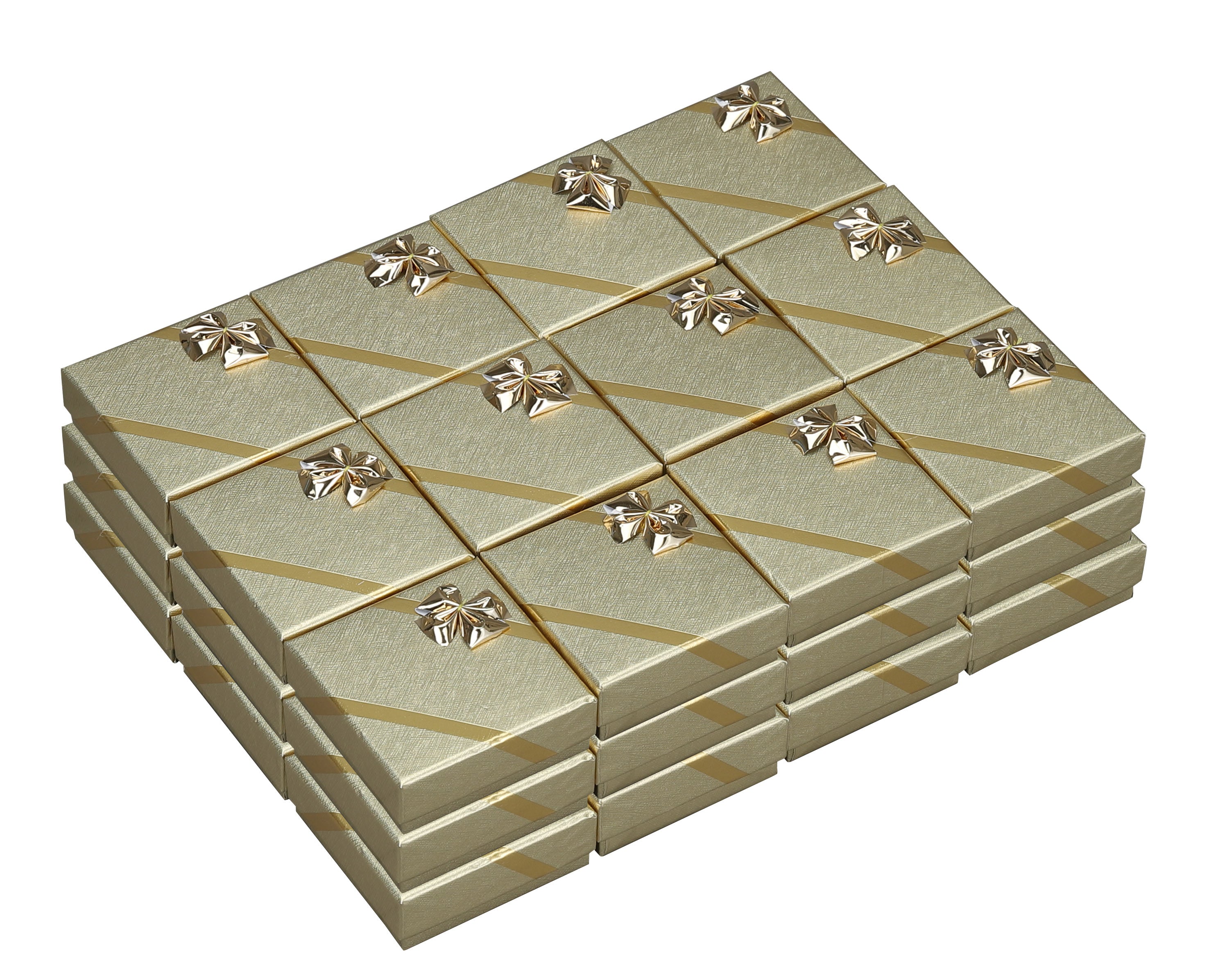 Earring Boxes with Bows Pk of 72