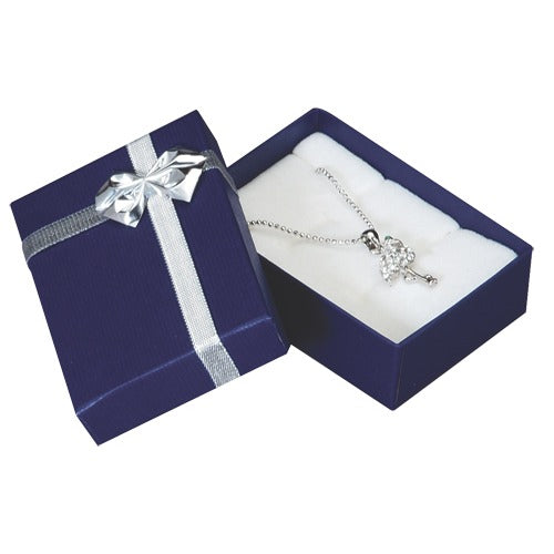 Ribbon Collection Floral Detail Pendant Box in Assorted Colors, Pk/72