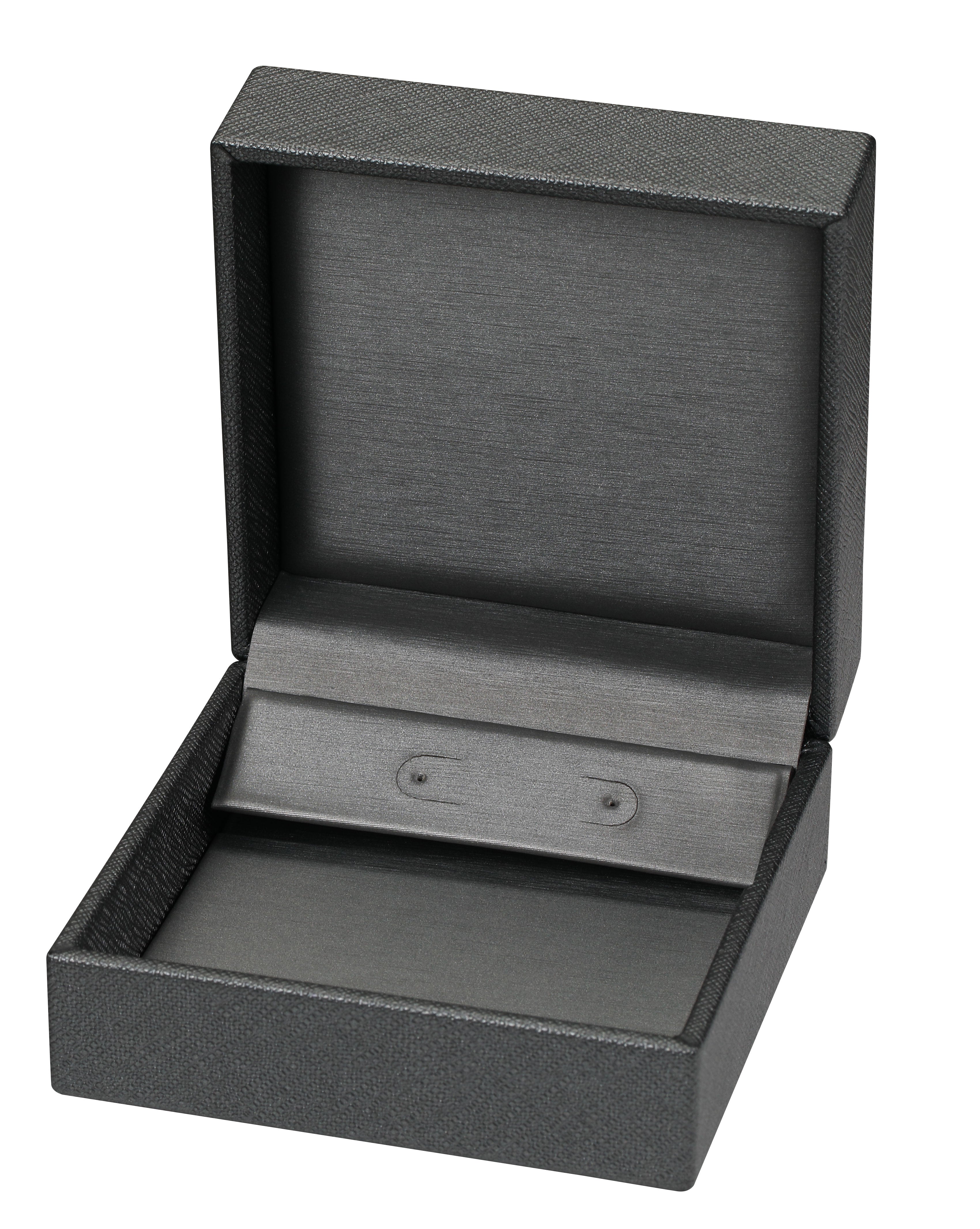 Dangle/Clip Earring Box in Brushed Palladium