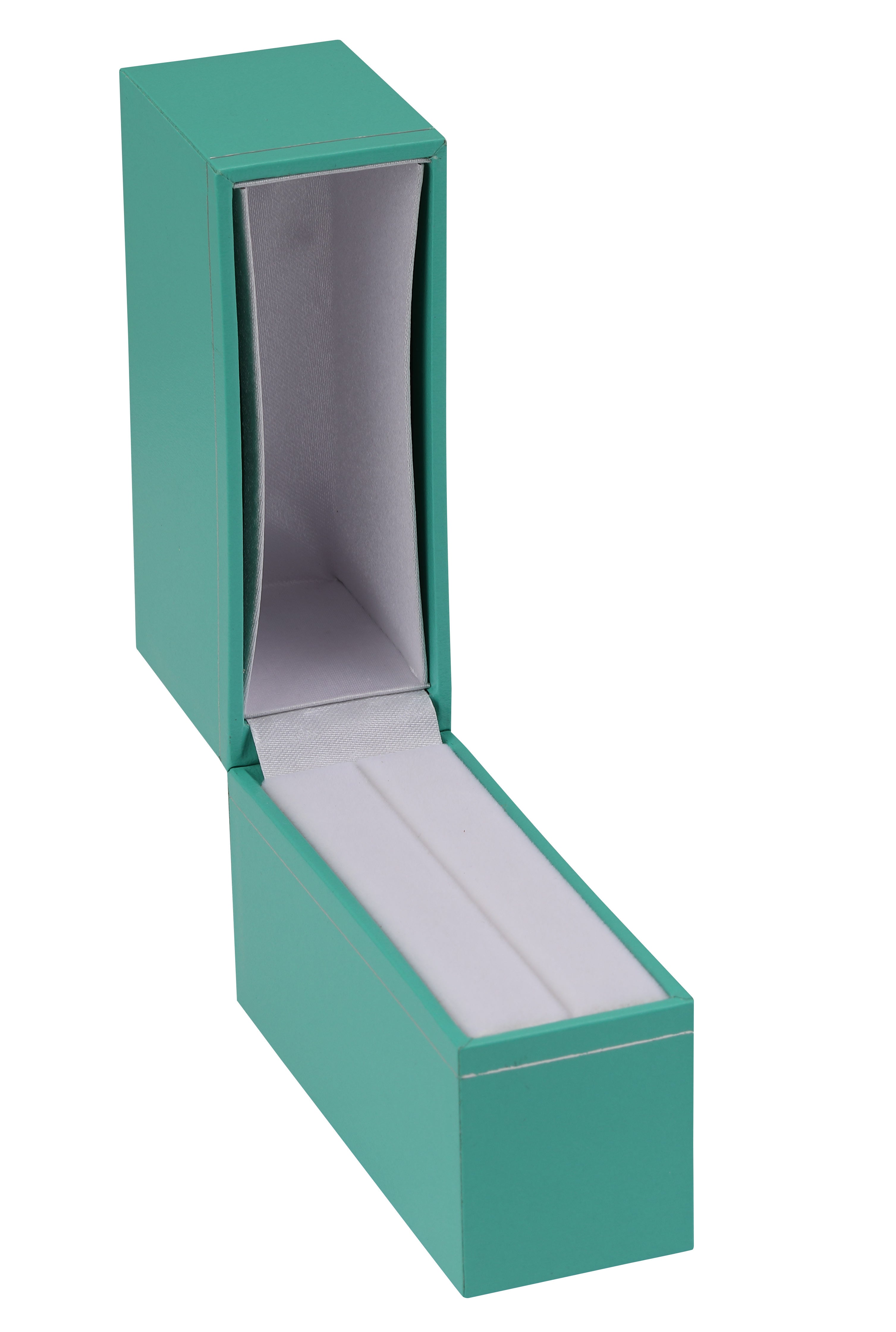 "Manhattan" Bangle Box in Turquoise/Silver Trim