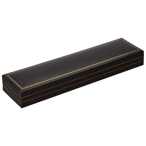 "Designer" Narrow Pen Box in Onyx & Jet (2-Pc. Packer)