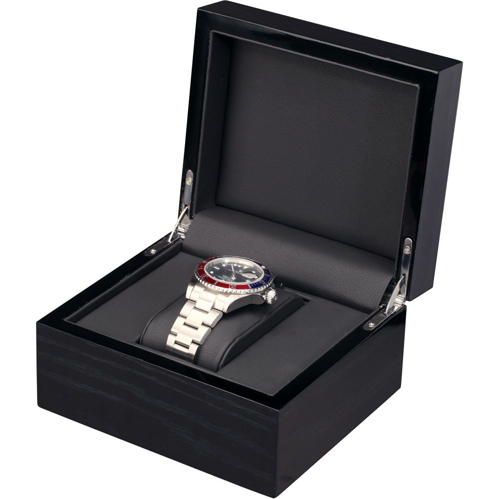 Diplomat "Estate" Watch Box in Piano Black or Mahogany