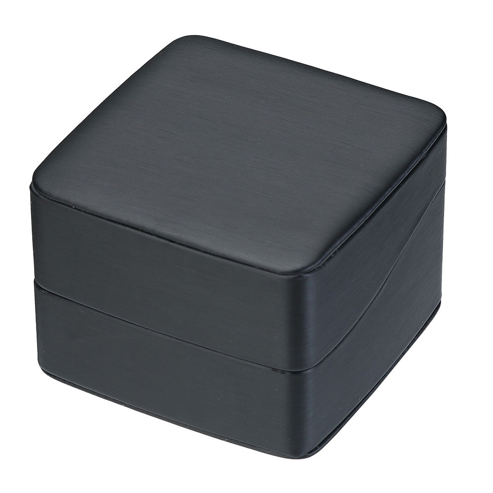 "Dusk" Earring Tree Box in Brushed Black Leatherette