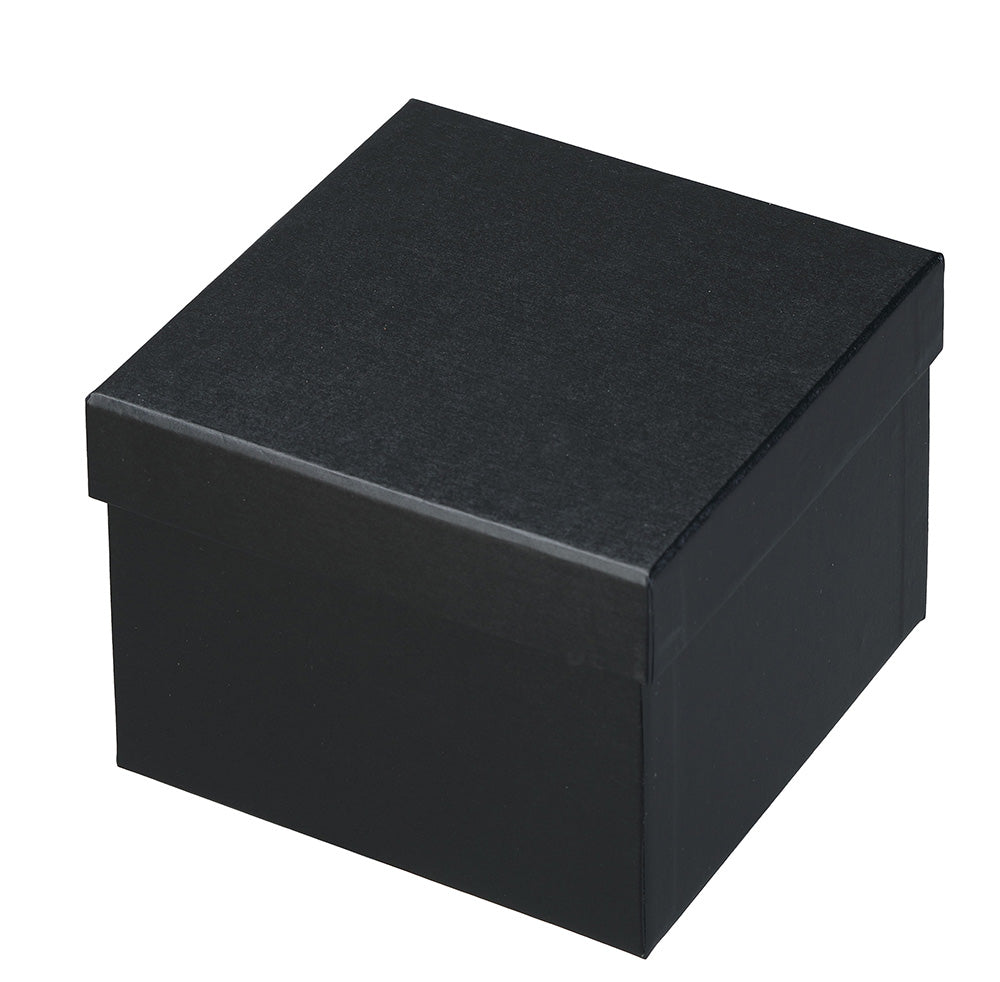 "Dusk" Pillow Box in Brushed Black Leatherette