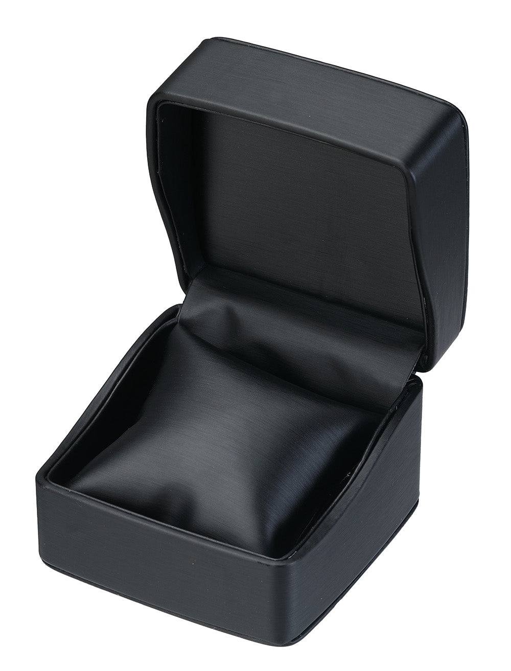 "Dusk" Pillow Box in Brushed Black Leatherette