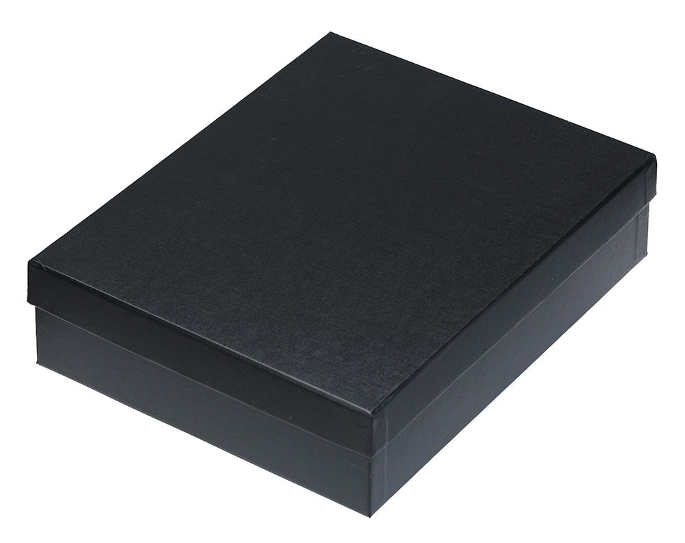 "Dusk" Necklace Box in Brushed Black Leatherette