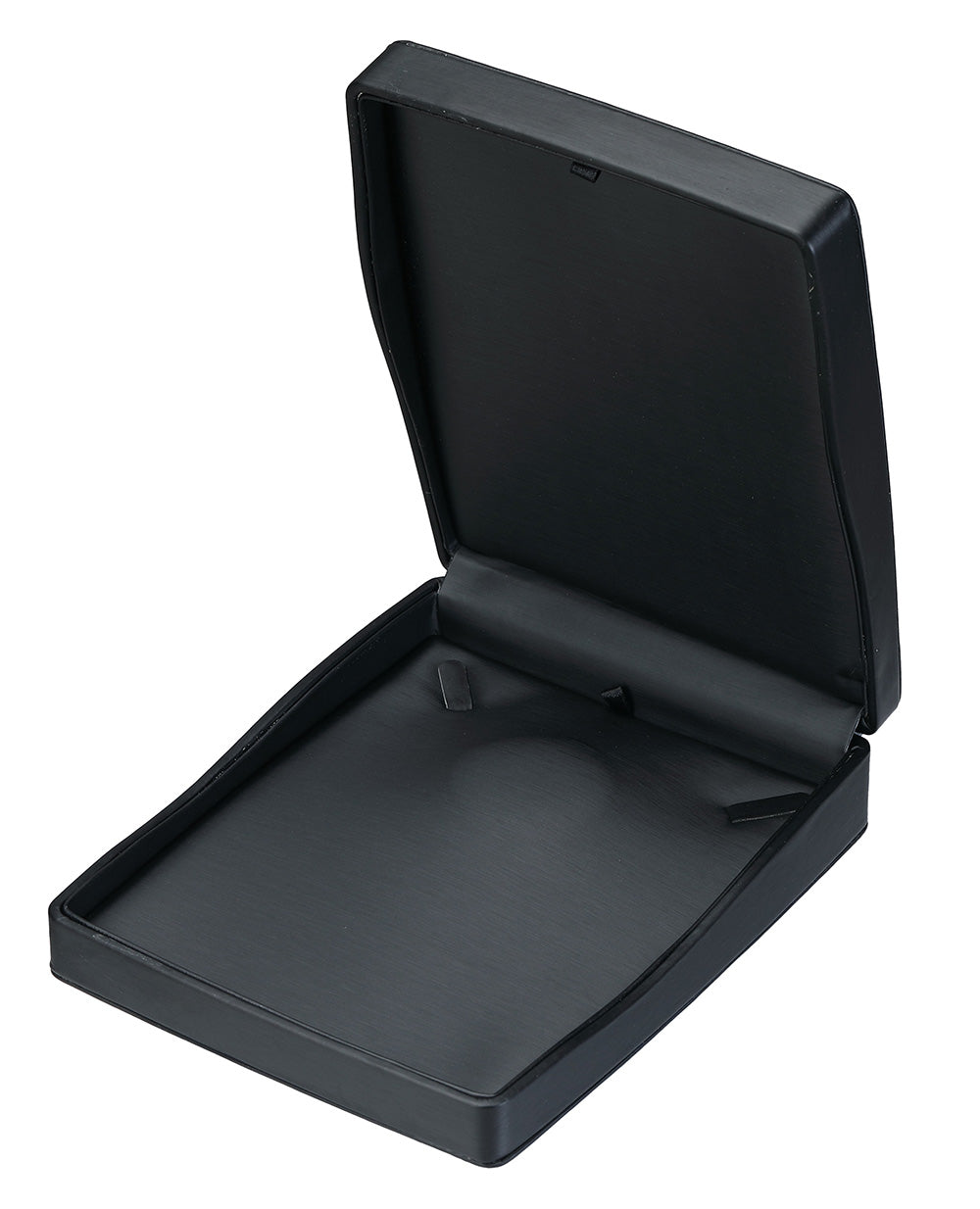 "Dusk" Necklace Box in Brushed Black Leatherette