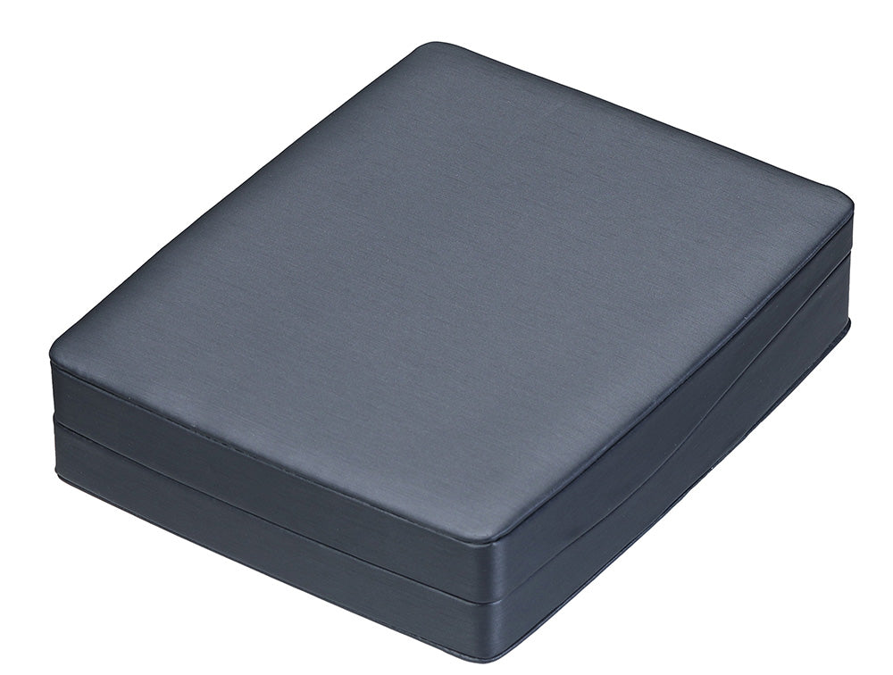 "Dusk" Necklace Box in Brushed Blue  Leatherette