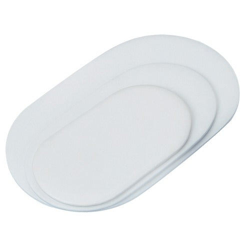 Oval Display Pads in Pearl, 5" L x 9" W