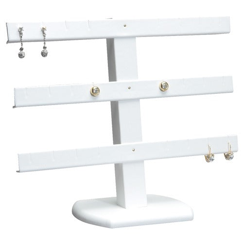 12-Pair Triple-Tier Earring Stands, 10.25" W x 8.5" H