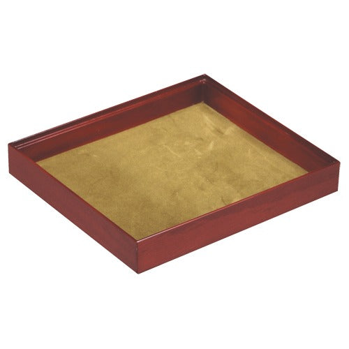 Half-Size Utility Trays in Mahogany, 8.25" L x 7.25" W