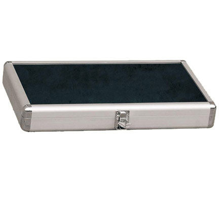 Glass-Top Aluminum Utility Cases w/Snap Closure, 14.75" L x 8.25" W