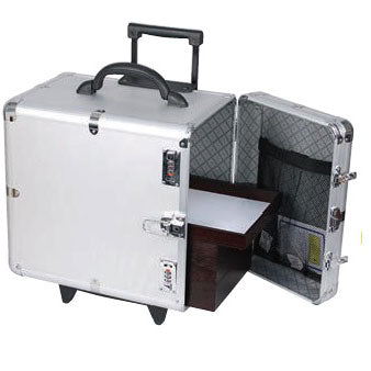 Aluminum Rolling Cases w/Side Access (Holds 12 1" H Standard Trays), 16.38" L x 10.5" W