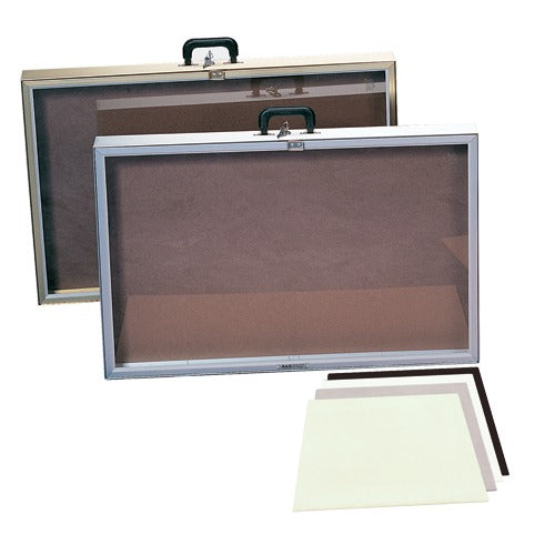 Portable Glass & Aluminum Showcases, 34" L x 3" W