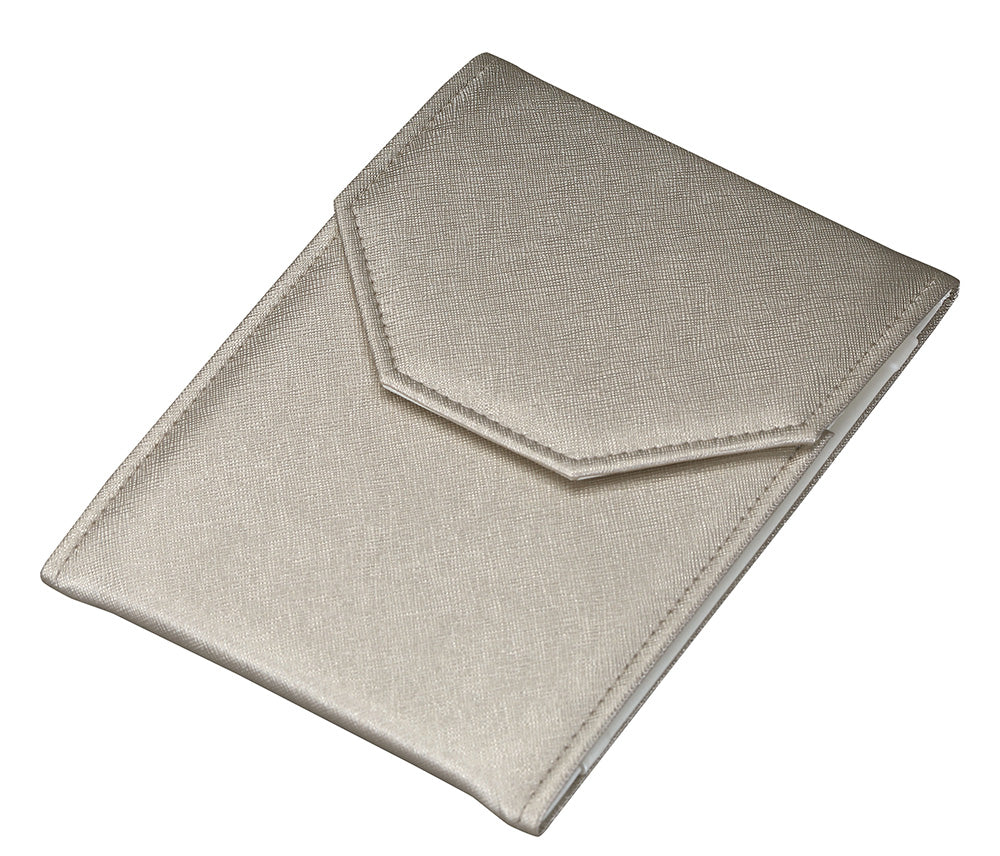 Travel Folders for Necklaces in Brushed Paradiso with Luna interior, 6 x 8.25 in.