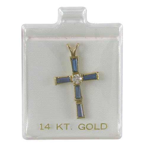 White '14K Gold' Puffed Display Cards for See-Thru Front Pocket (Pk/200), 1.75" L x 1.5" W