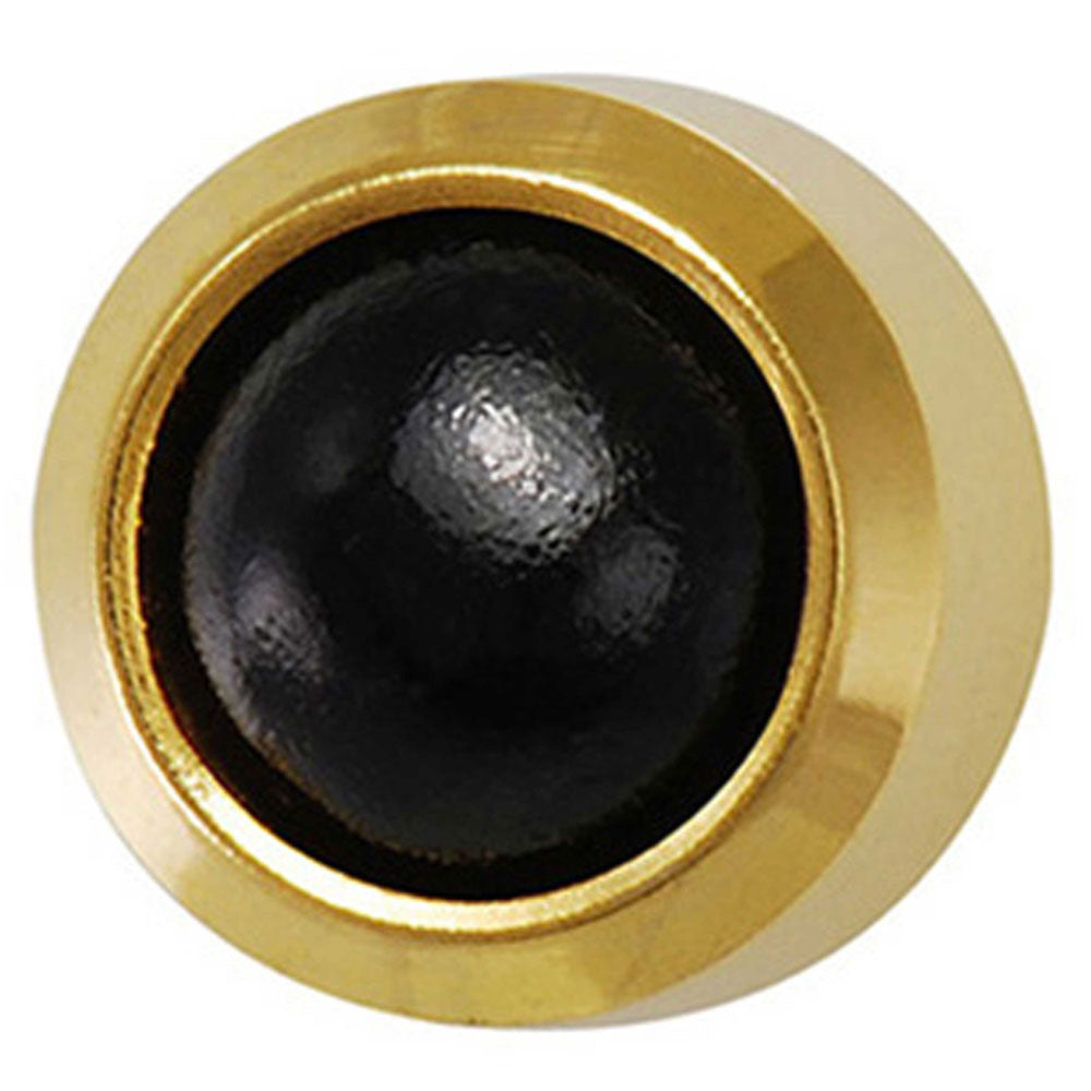 Black Onyx Gold Plated Ear Piercing Studs