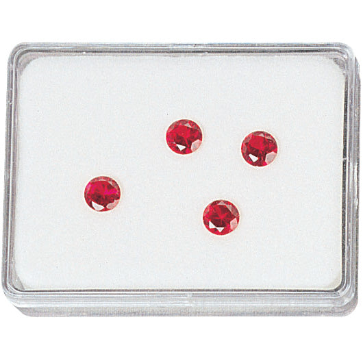 Acrylic Gem Boxes w/White Flat-Foam Inserts, 3" L x 2.25" W