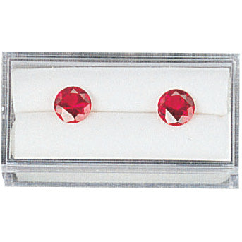 Acrylic Gem Boxes w/Black or White Rolled-Foam Inserts, 2" L x 1" W