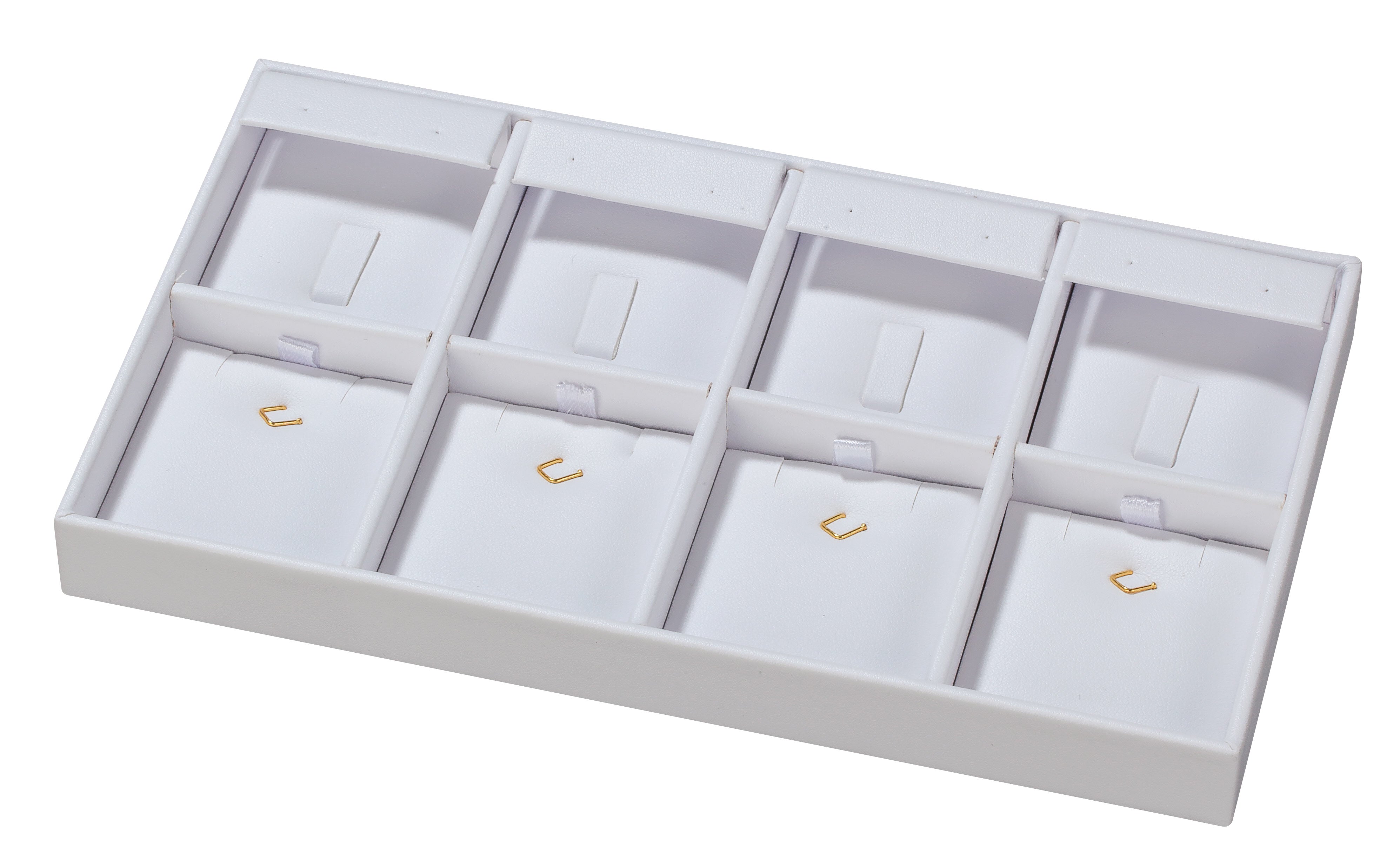 8-Compartment Jewelry Set Configurable Inner Trays, 8.13" L x 4.63" W