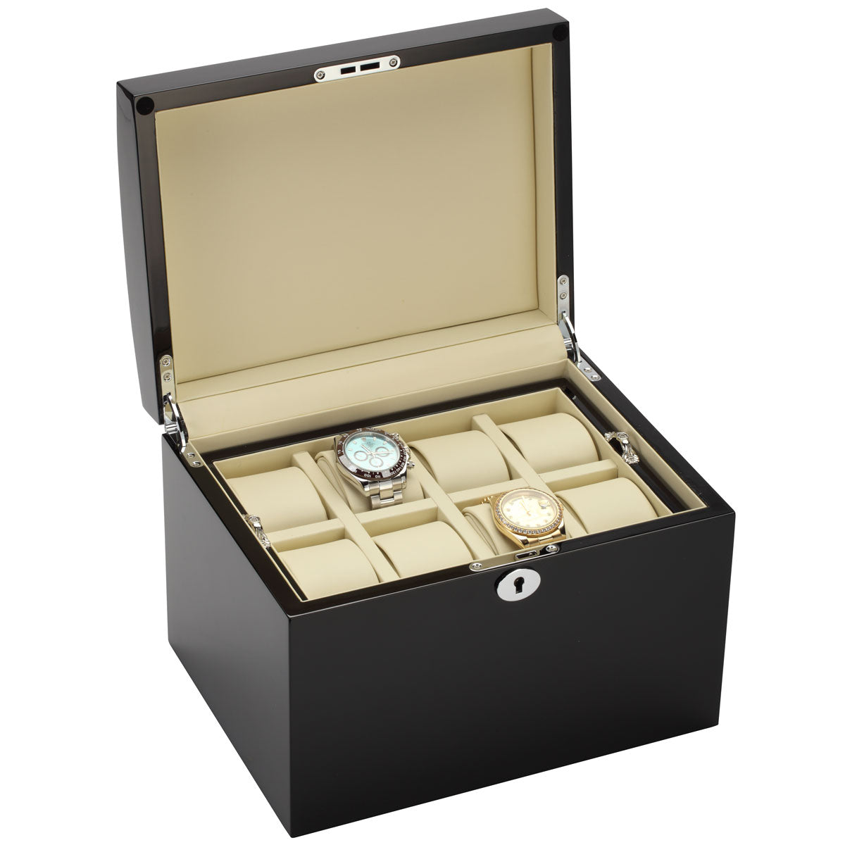 Diplomat "Prestige" 16-Watch Cases w/Removable Inner Tray