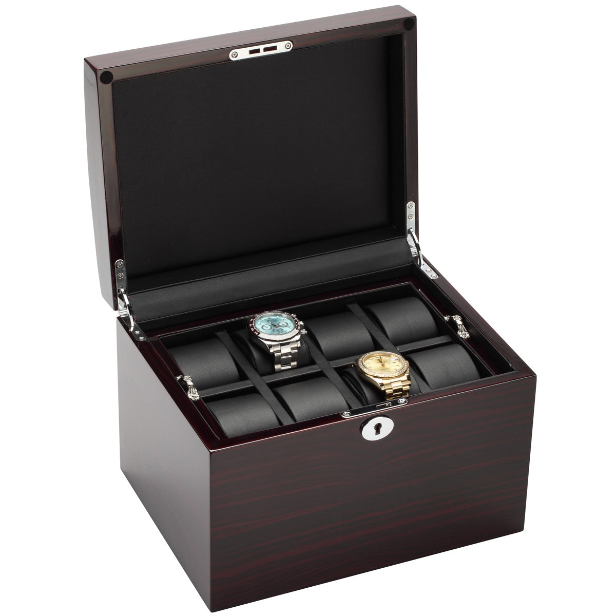 Diplomat "Prestige" 16-Watch Cases w/Removable Inner Tray