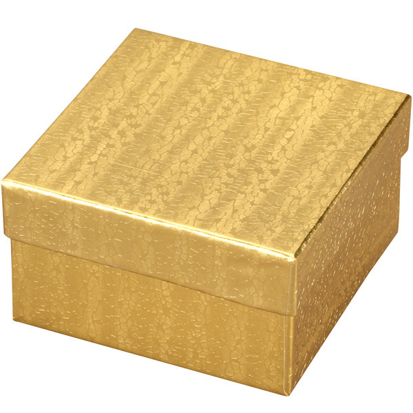 Cotton-Filled Gift Box in Gold Foil