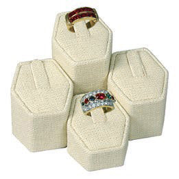 4-Piece Set of Hexagonal Clip-In Ring Columns, 1.75" W x 1.25 - 2.5" H