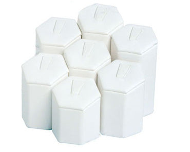 7-Piece Set of Hexagonal Ring Columns, 1.75" W x 1.75 - 3.4" H