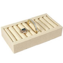 9-Slot Flat Ring or Bangle Displays, 7.5" L x 4.25" W