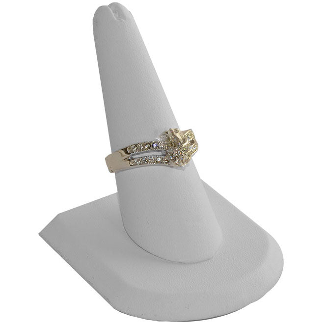 Single-Finger Ring Displays on Half-Round Base, 2" L x 2" W